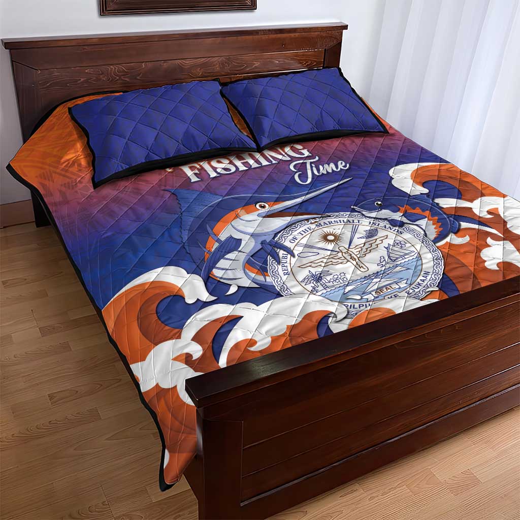 Marshall Islands Fishermen's Day Quilt Bed Set It's Fishing Time LT05 - Polynesian Pride