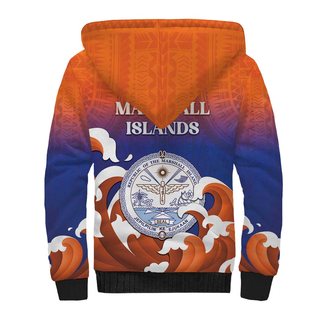 Marshall Islands Fishermen's Day Sherpa Hoodie It's Fishing Time LT05 - Polynesian Pride