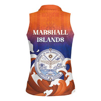 Marshall Islands Fishermen's Day Women Sleeveless Polo Shirt It's Fishing Time LT05 - Polynesian Pride