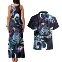 Personalised Polynesia Suicide Prevention Awareness Couples Matching Tank Maxi Dress and Hawaiian Shirt No Story Should End Too Soon LT05 - Polynesian Pride