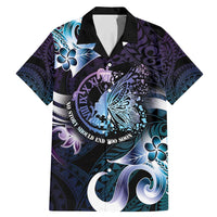Personalised Polynesia Suicide Prevention Awareness Family Matching Mermaid Dress and Hawaiian Shirt No Story Should End Too Soon LT05 Dad's Shirt - Short Sleeve Purple - Polynesian Pride