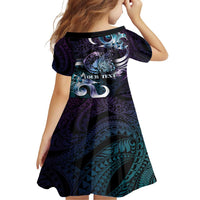 Personalised Polynesia Suicide Prevention Awareness Family Matching Off Shoulder Maxi Dress and Hawaiian Shirt No Story Should End Too Soon LT05 - Polynesian Pride