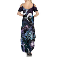 Personalised Polynesia Suicide Prevention Awareness Family Matching Summer Maxi Dress and Hawaiian Shirt No Story Should End Too Soon LT05 - Polynesian Pride