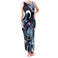 Personalised Polynesia Suicide Prevention Awareness Family Matching Tank Maxi Dress and Hawaiian Shirt No Story Should End Too Soon LT05 Mom's Dress Purple - Polynesian Pride
