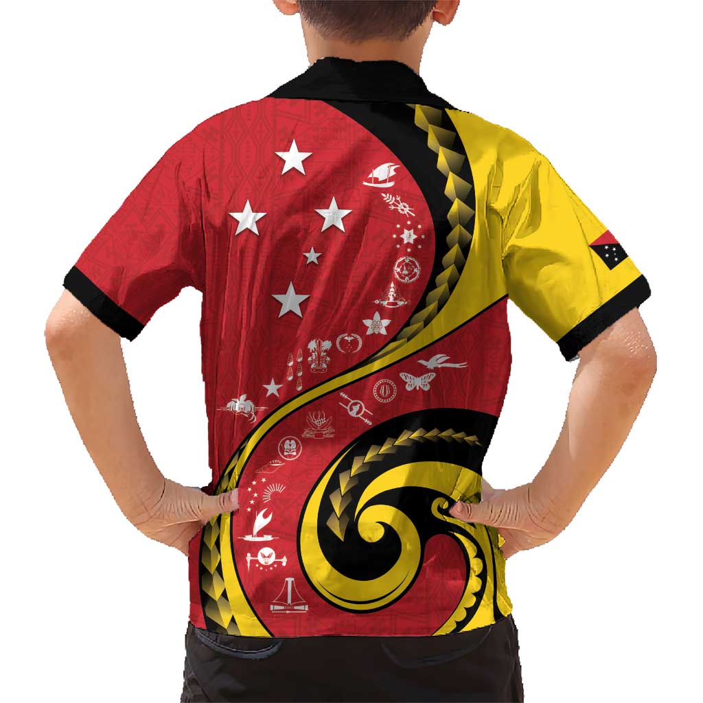 Papua New Guinea 50th Independence Anniversary Hawaiian Shirt Special Style Red Version - Polynesian Pride