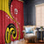 Papua New Guinea 50th Independence Anniversary Window Curtain Special Style Red Version - Polynesian Pride