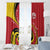 Papua New Guinea 50th Independence Anniversary Window Curtain Special Style Red Version - Polynesian Pride