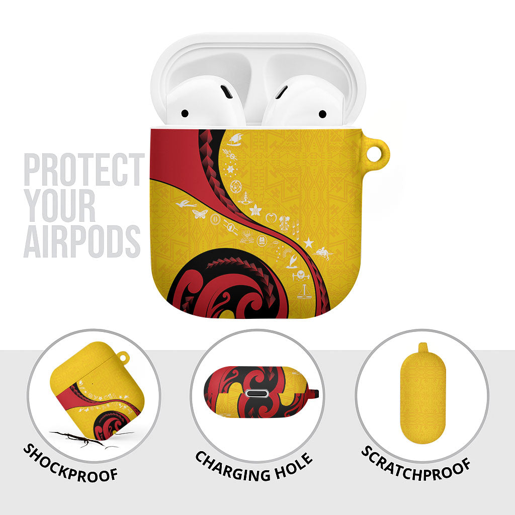 Papua New Guinea Independence AirPods Case Special Style Yellow Version LT05 - Polynesian Pride