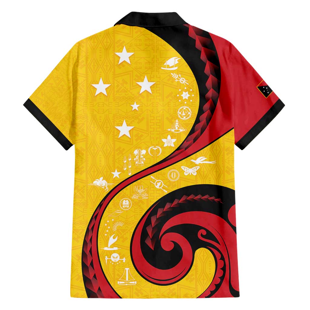 Papua New Guinea 50th Independence Anniversary Hawaiian Shirt Special Style Yellow Version - Polynesian Pride