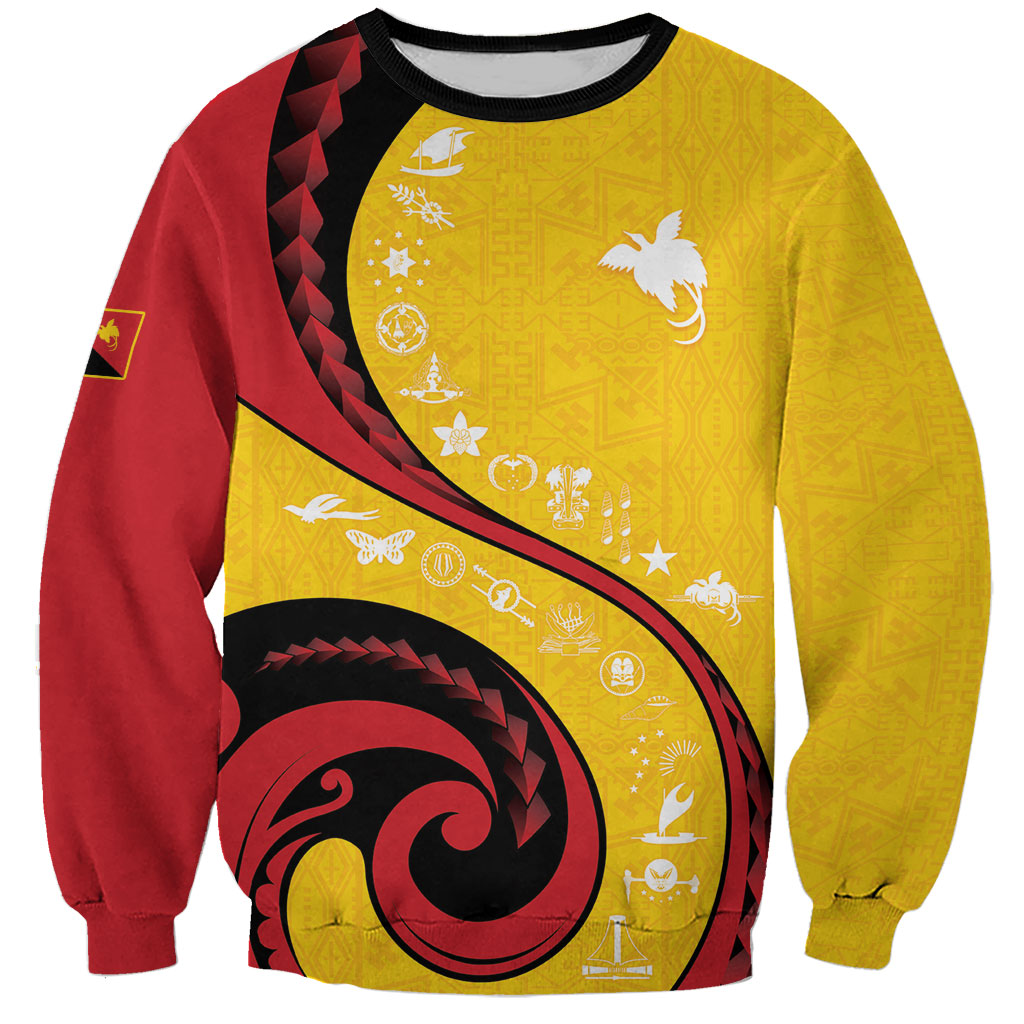 Papua New Guinea Independence Sweatshirt Special Style Yellow Version LT05 Unisex Yellow - Polynesian Pride