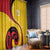 Papua New Guinea 50th Independence Anniversary Window Curtain Special Style Yellow Version - Polynesian Pride