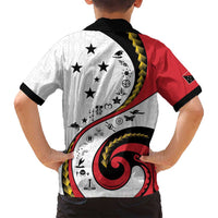 Papua New Guinea 50th Independence Anniversary Family Matching Long Sleeve Bodycon Dress and Hawaiian Shirt Special Style White Version LT05 - Polynesian Pride