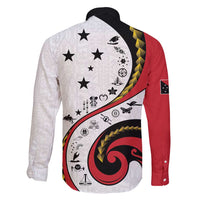 Papua New Guinea 50th Independence Anniversary Family Matching Short Sleeve Bodycon Dress and Hawaiian Shirt Special Style White Version LT05 - Polynesian Pride