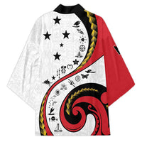 Papua New Guinea 50th Independence Anniversary Kimono Special Style White Version - Polynesian Pride