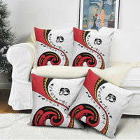 Papua New Guinea 50th Independence Anniversary Pillow Cover Special Style White Version - Polynesian Pride