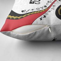 Papua New Guinea 50th Independence Anniversary Pillow Cover Special Style White Version - Polynesian Pride