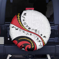 Papua New Guinea Independence Spare Tire Cover Special Style White Version LT05 No hole White - Polynesian Pride