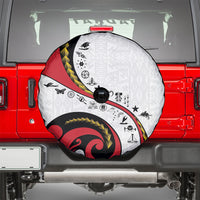 Papua New Guinea Independence Spare Tire Cover Special Style White Version LT05 - Polynesian Pride