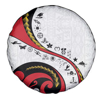 Papua New Guinea Independence Spare Tire Cover Special Style White Version LT05 - Polynesian Pride