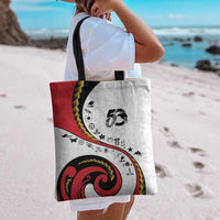 Papua New Guinea 50th Independence Anniversary Tote Bag Special Style White Version - Polynesian Pride