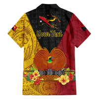 Personalized Papua New Guinea Independence Day Hawaiian Shirt Bird Of Paradise With Polynesian Pattern LT05 - Polynesian Pride