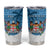 Personalised Fiji Tumbler Cup Coat Of Arms Tagimoucia With Fijian Tapa Pattern