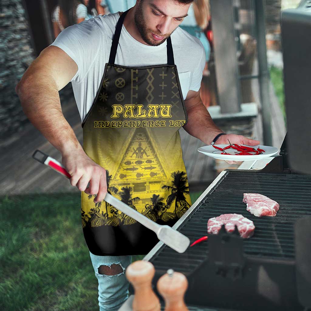 Palau Independence Day Apron Palauan Tattoo Pattern - Polynesian Pride