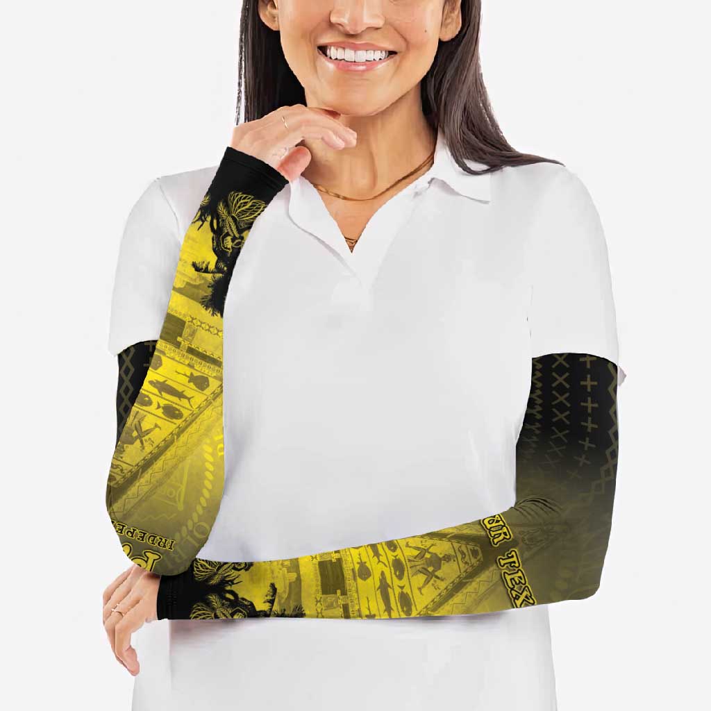 Palau Independence Day Arm Sleeves Palauan Tattoo Pattern - Polynesian Pride