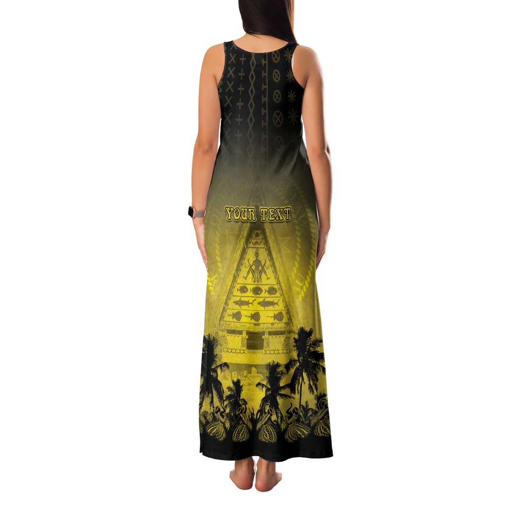 Personalised Palau Independence Day Family Matching Tank Maxi Dress and Hawaiian Shirt Palauan Tattoo Pattern LT05 - Polynesian Pride