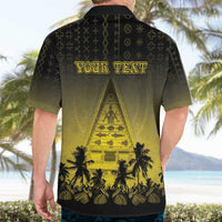 Personalised Palau Independence Day Hawaiian Shirt Palauan Tattoo Pattern LT05 - Polynesian Pride