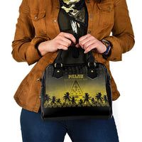 Palau Independence Day Shoulder Handbag Palauan Tattoo Pattern - Polynesian Pride