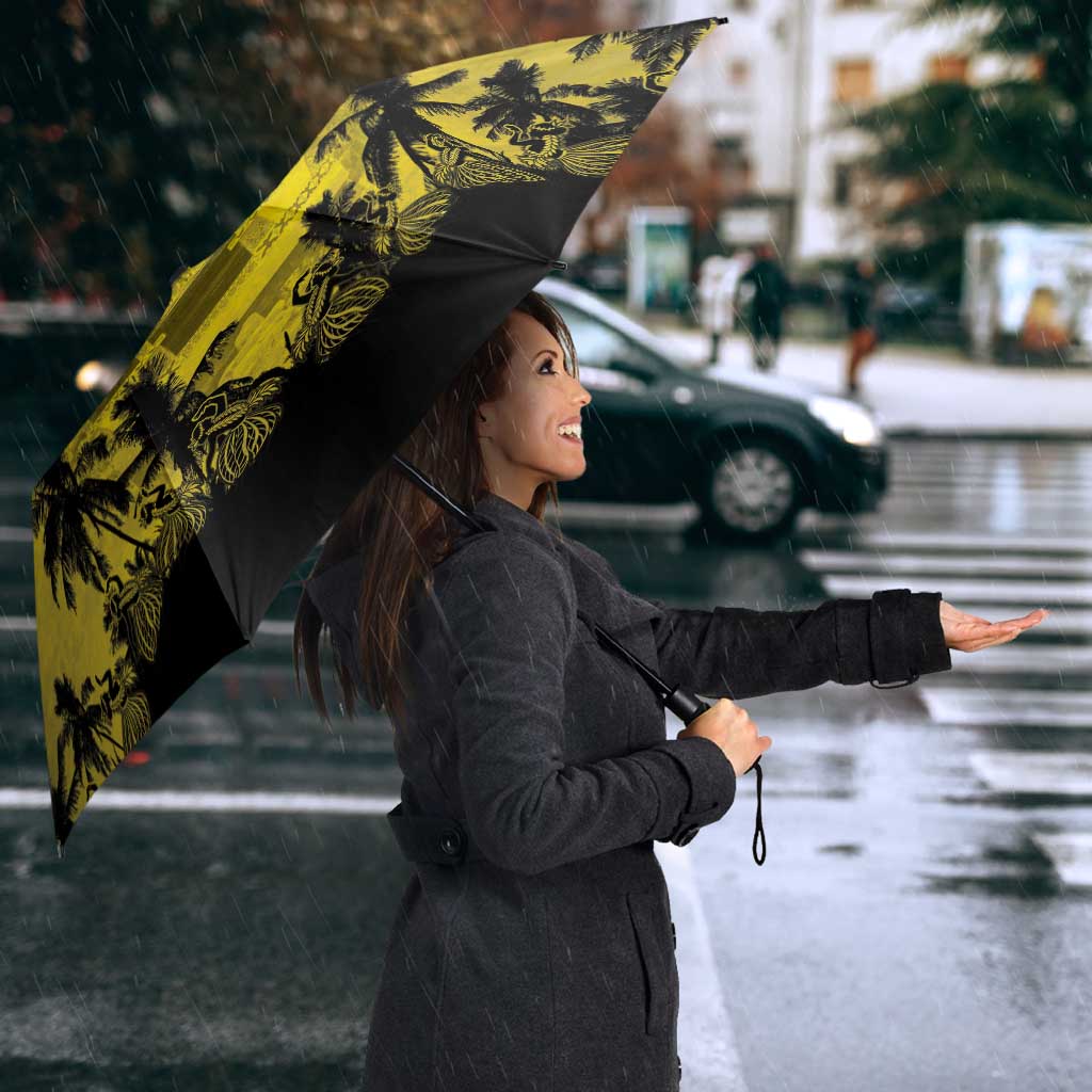 Palau Independence Day Umbrella Palauan Tattoo Pattern - Polynesian Pride
