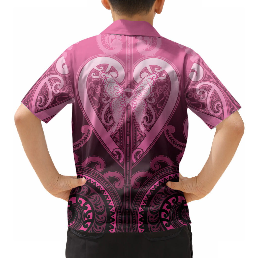 Aotearoa Breast Cancer Hawaiian Shirt Maori Tribal Pattern