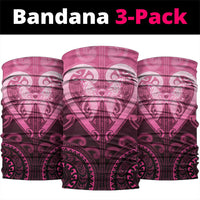 Aotearoa Breast Cancer Neck Gaiter Maori Tribal Pattern