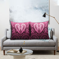 Aotearoa Breast Cancer Pillow Cover Maori Tribal Pattern