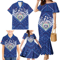 Toa Samoa Rugby Custom Family Matching Mermaid Dress and Hawaiian Shirt Samoan Pride With Tribal Pattern LT05 - Polynesian Pride
