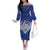 Toa Samoa Rugby Custom Family Matching Off The Shoulder Long Sleeve Dress and Hawaiian Shirt Samoan Pride With Tribal Pattern - Polynesian Pride