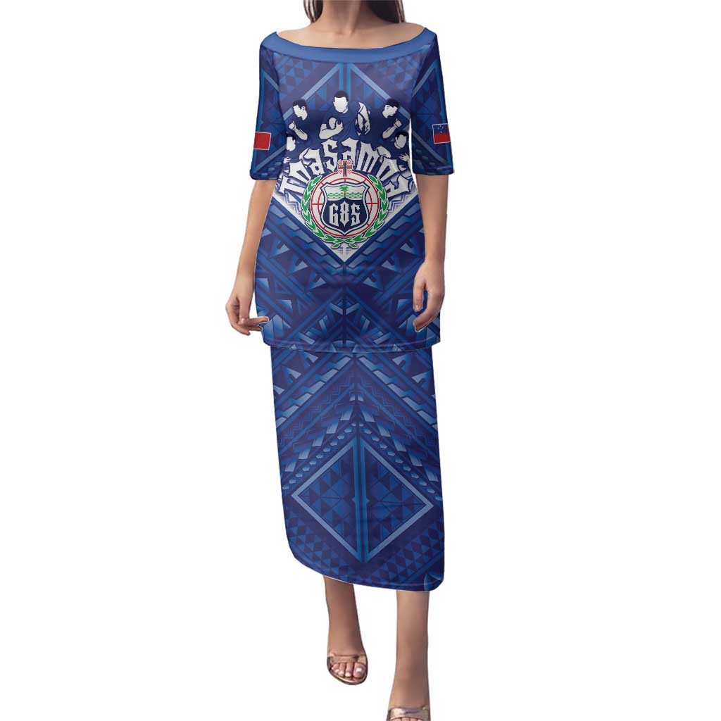Toa Samoa Rugby Custom Family Matching Puletasi and Hawaiian Shirt Samoan Pride With Tribal Pattern - Polynesian Pride