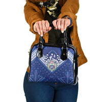 Toa Samoa Rugby Shoulder Handbag Samoan Pride With Tribal Pattern - Polynesian Pride
