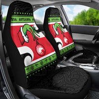New Zealand Funny Christmas Car Seat Cover Maori Tiki LT05 - Polynesian Pride