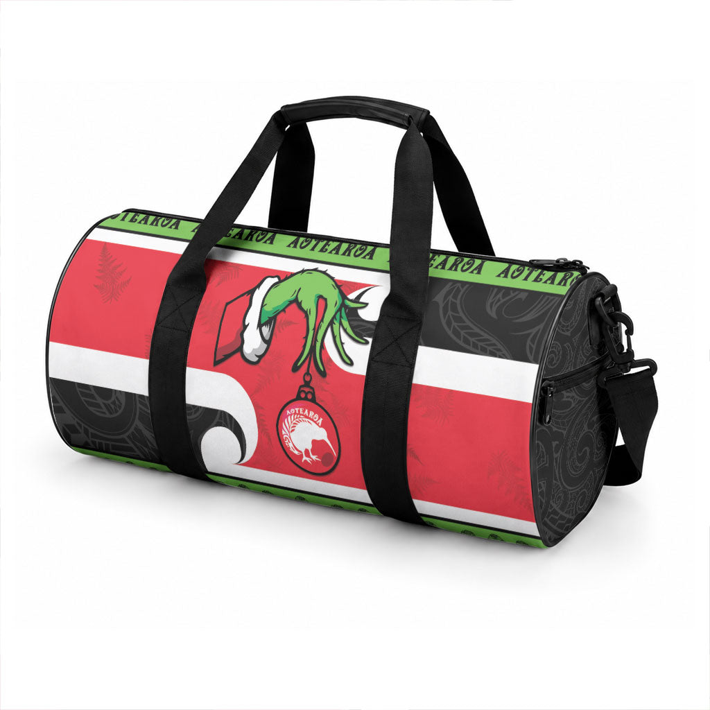 New Zealand Funny Christmas Duffle Bag Maori Tiki LT05 - Polynesian Pride