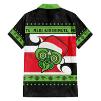 New Zealand Funny Christmas Family Matching Off The Shoulder Long Sleeve Dress and Hawaiian Shirt Maori Tiki LT05 - Polynesian Pride