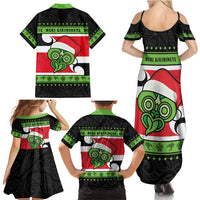 New Zealand Funny Christmas Family Matching Summer Maxi Dress and Hawaiian Shirt Maori Tiki LT05 - Polynesian Pride
