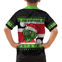 New Zealand Funny Christmas Family Matching Tank Maxi Dress and Hawaiian Shirt Maori Tiki LT05 - Polynesian Pride