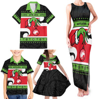 New Zealand Funny Christmas Family Matching Tank Maxi Dress and Hawaiian Shirt Maori Tiki LT05 - Polynesian Pride