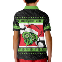 New Zealand Funny Christmas Kid Polo Shirt Maori Tiki LT05 - Polynesian Pride
