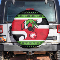 New Zealand Funny Christmas Spare Tire Cover Maori Tiki LT05 Black - Polynesian Pride
