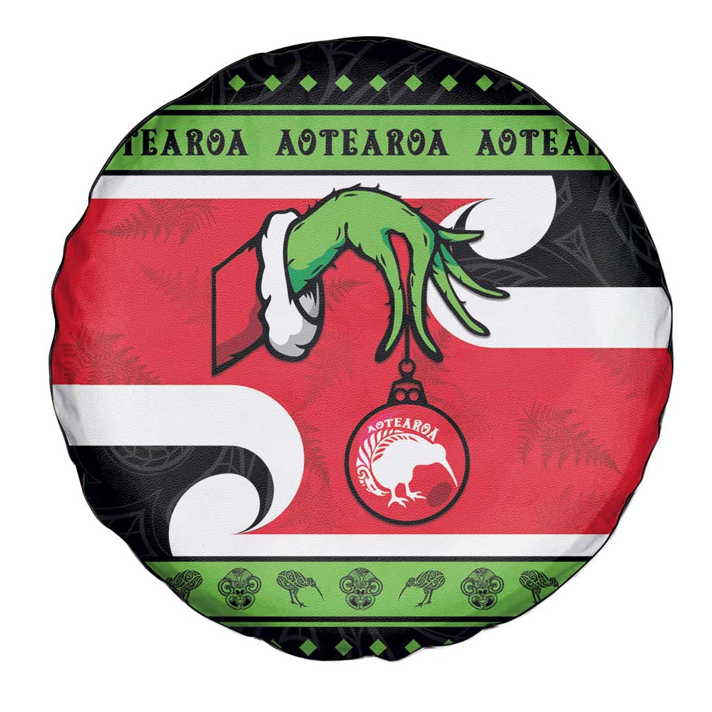 New Zealand Funny Christmas Spare Tire Cover Maori Tiki LT05 - Polynesian Pride