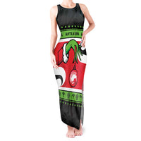 New Zealand Funny Christmas Tank Maxi Dress Maori Tiki LT05 Women Black - Polynesian Pride