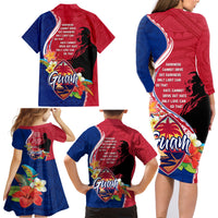 Guam Martin Luther King Jr Day Family Matching Long Sleeve Bodycon Dress and Hawaiian Shirt LT05 - Polynesian Pride